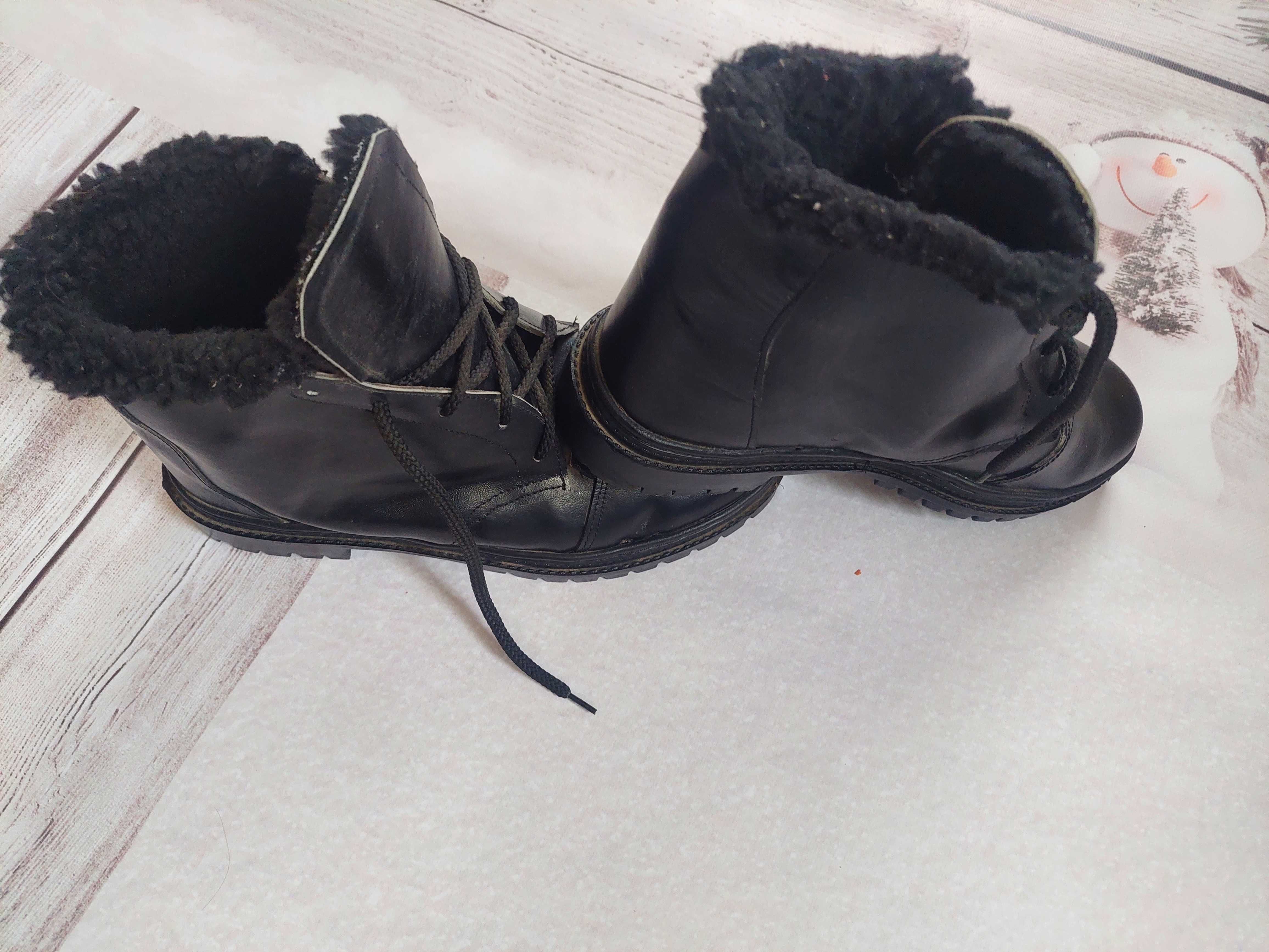 Чоловічі зимові черевики із натуральної шкіри, дуже теплі