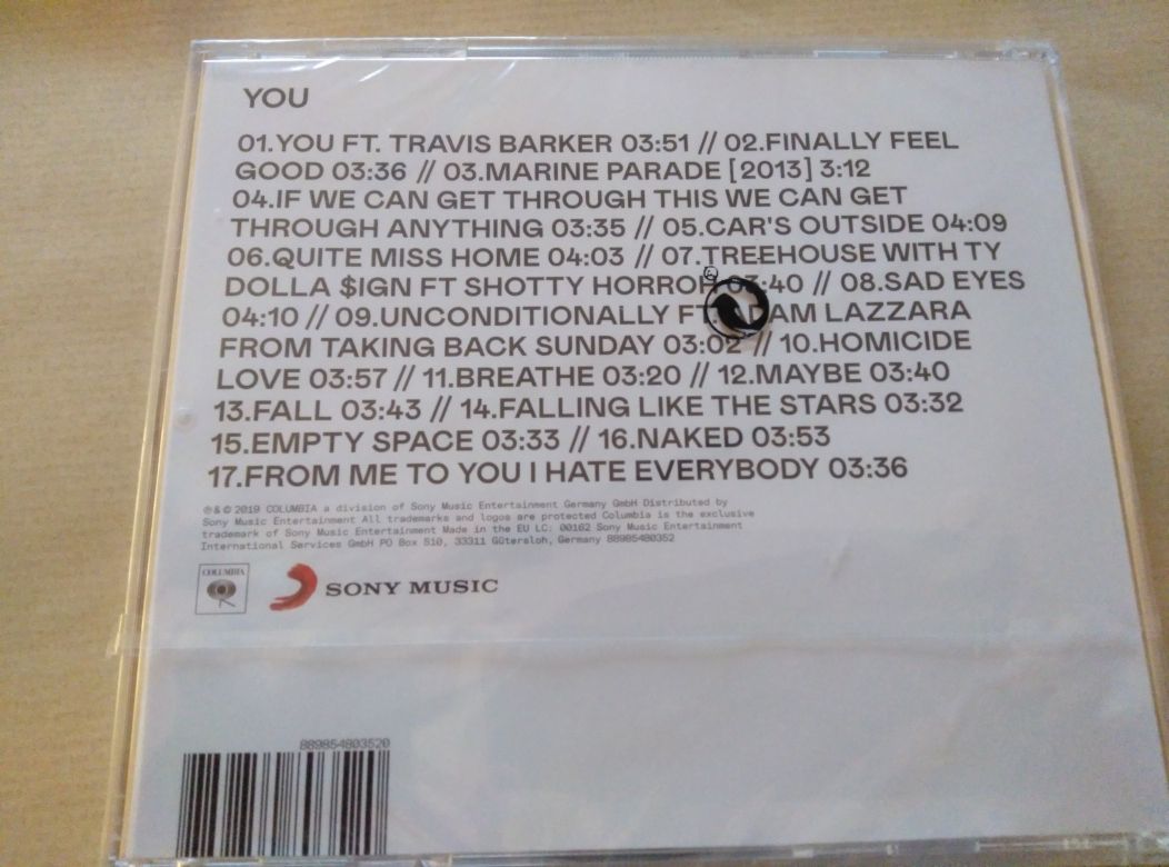 2 CD James Arthur: Back From The Edge (Edição de Luxo) e You - Selados