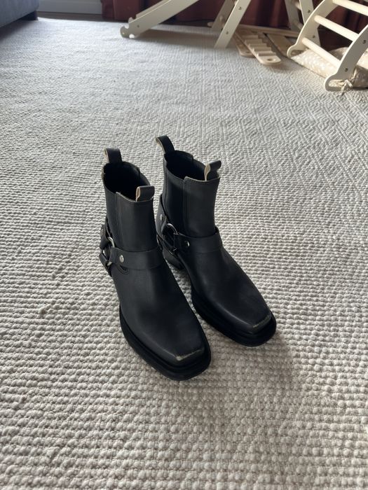 Челсі, байкерські черевики, harness boots, шкіряні черевики