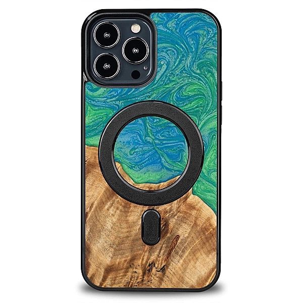 Etui Bewood Unique MagSafe Tokyo z drewna i żywicy na iPhone 13 Pro Ma