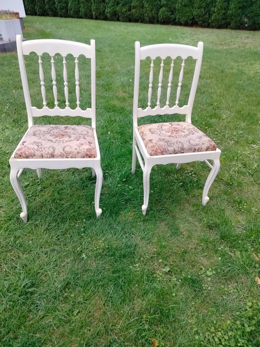 Stylowy zestaw mebli stół i 6 krzeseł, styl prowansalski