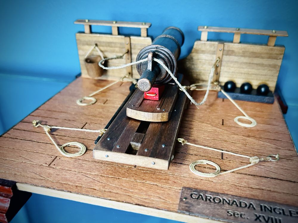 Armata, karonada angielska HMS Victory Mantua Model żaglowiec