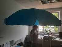 Parasol przeciwdeszczowy przciwsłoneczny 2m niebieski polski