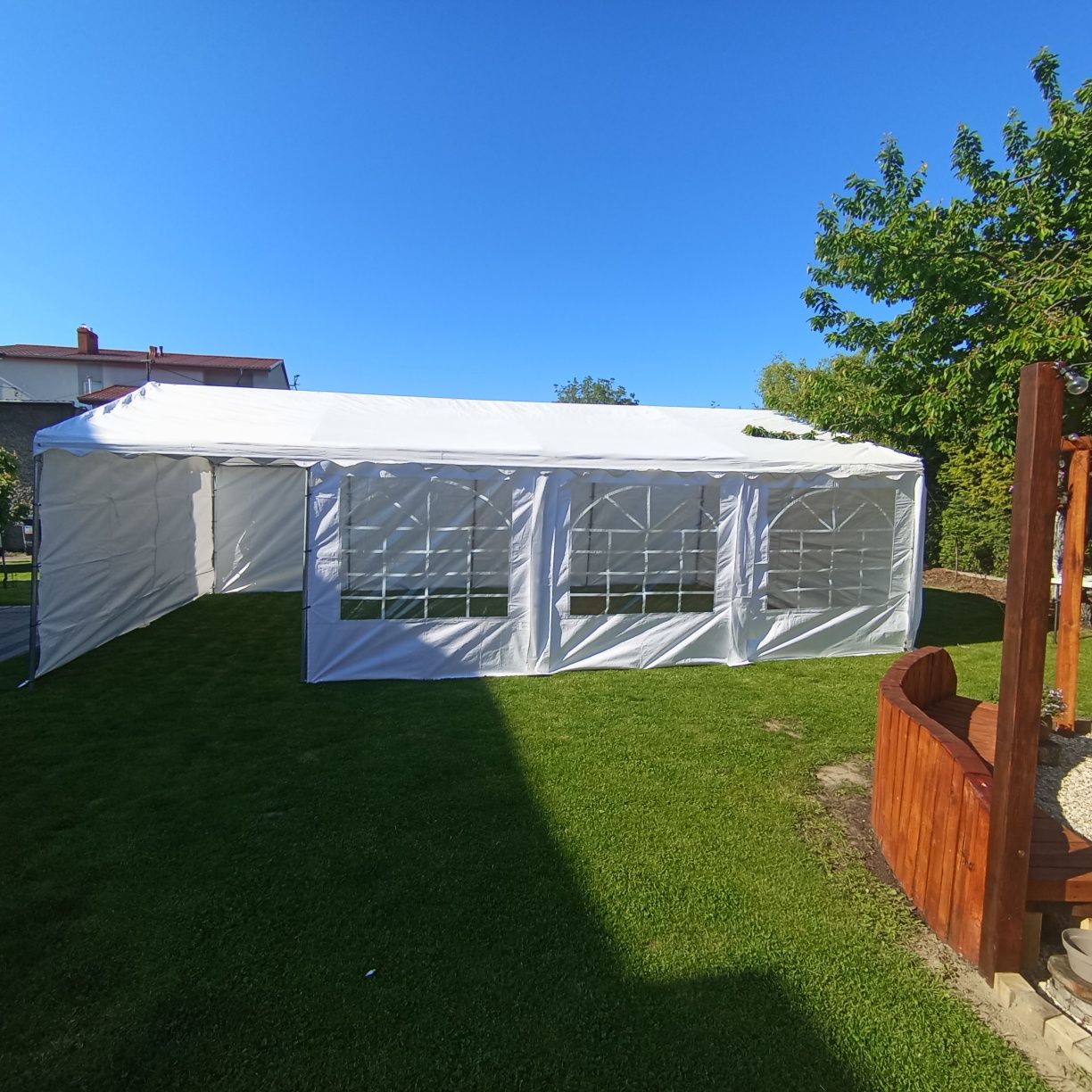Namiot imprezowy, eventowy 5x8m do wynajecie 35-40 osób + oświetlenie