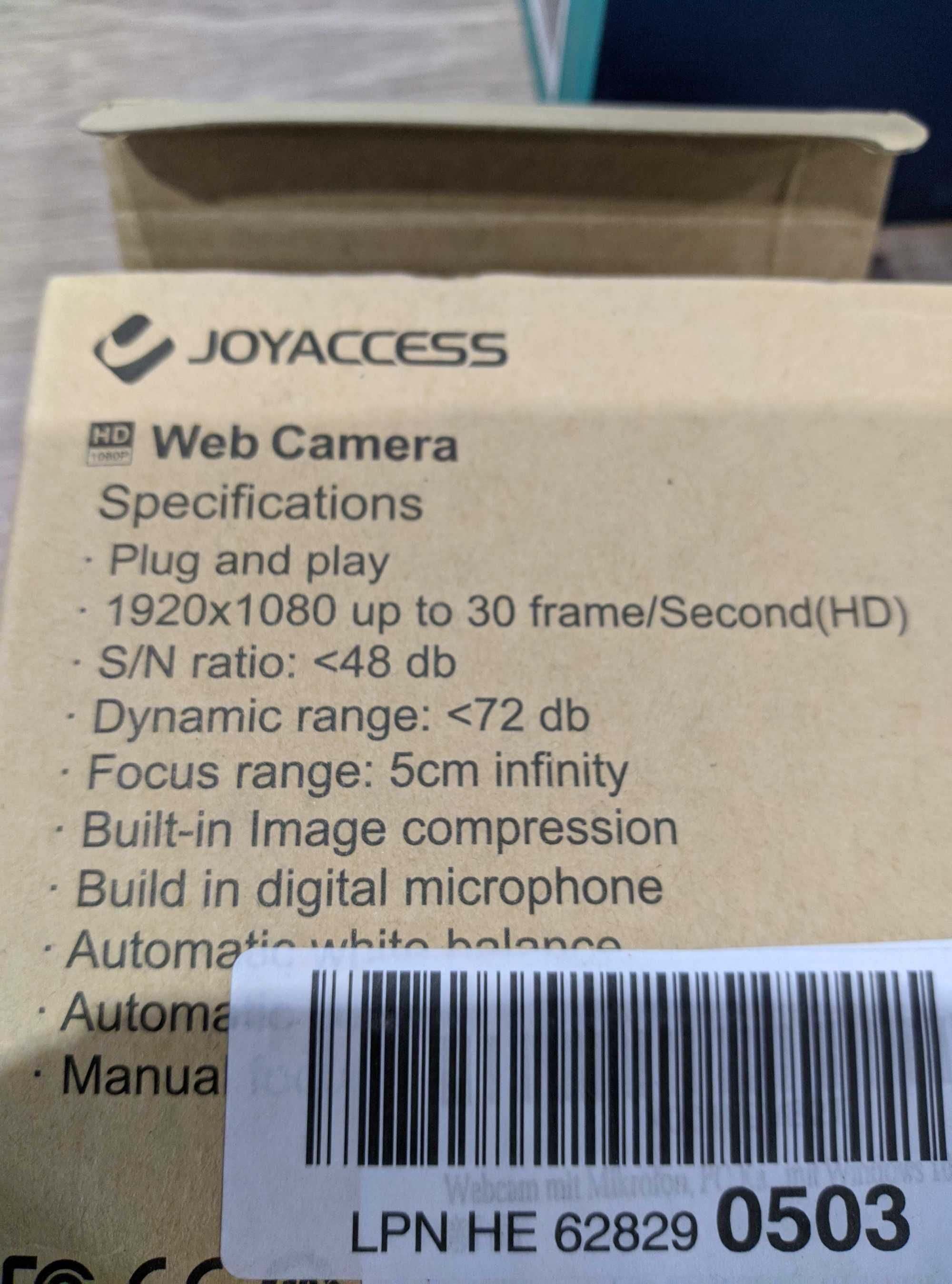 Веб-камера Joyaccess FHD 1080P