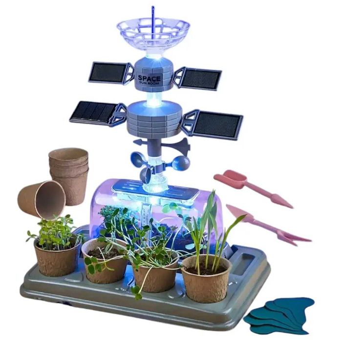 Навчальний набір Космічна теплиця Space Plant Сонячні панелі полив