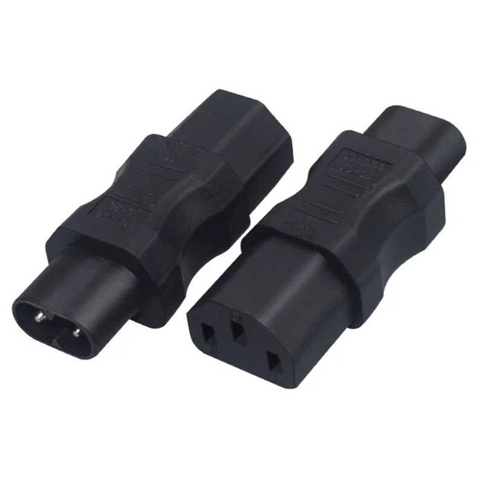 Адаптер живлення IEC320 C8 (Тато) на C13 (Мама)
