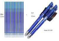 2 długopisy z gumka+ 20 wkładów - AODEMEI - GP-3101 niebieskie