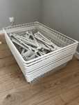 HJÄLPA IKEA Cesto de rede c/calha extraív, branco, 80x55 cm