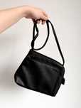 Czarna mała torebka skórzana skóra naturalna Picard cross body vintage