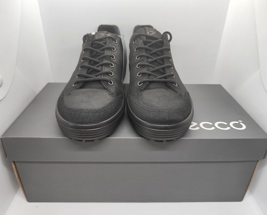 Кожаные 26 27 29,5см теплые кроссовки кеды Ecco Soft 7 Tred оригина