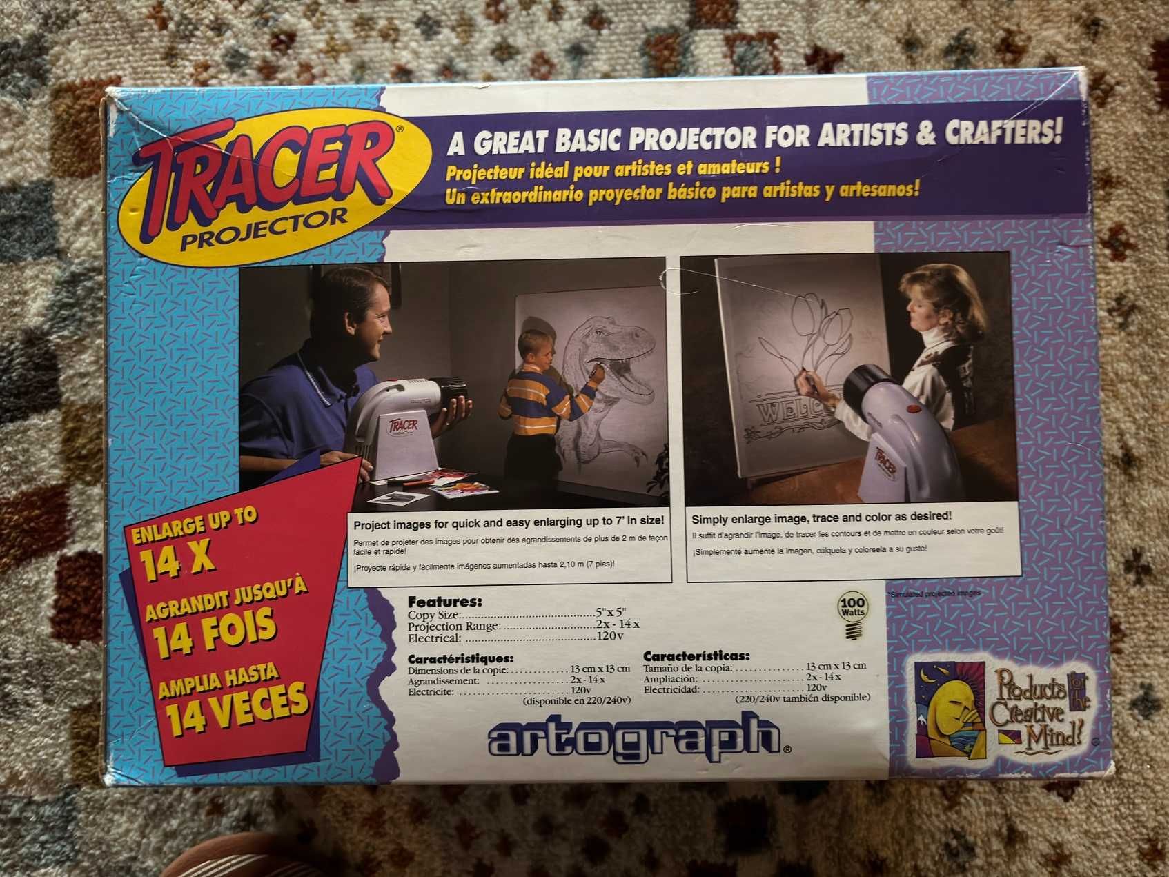 Artograph Tracer Projector Design Art (Projector Desenho e aumento)
