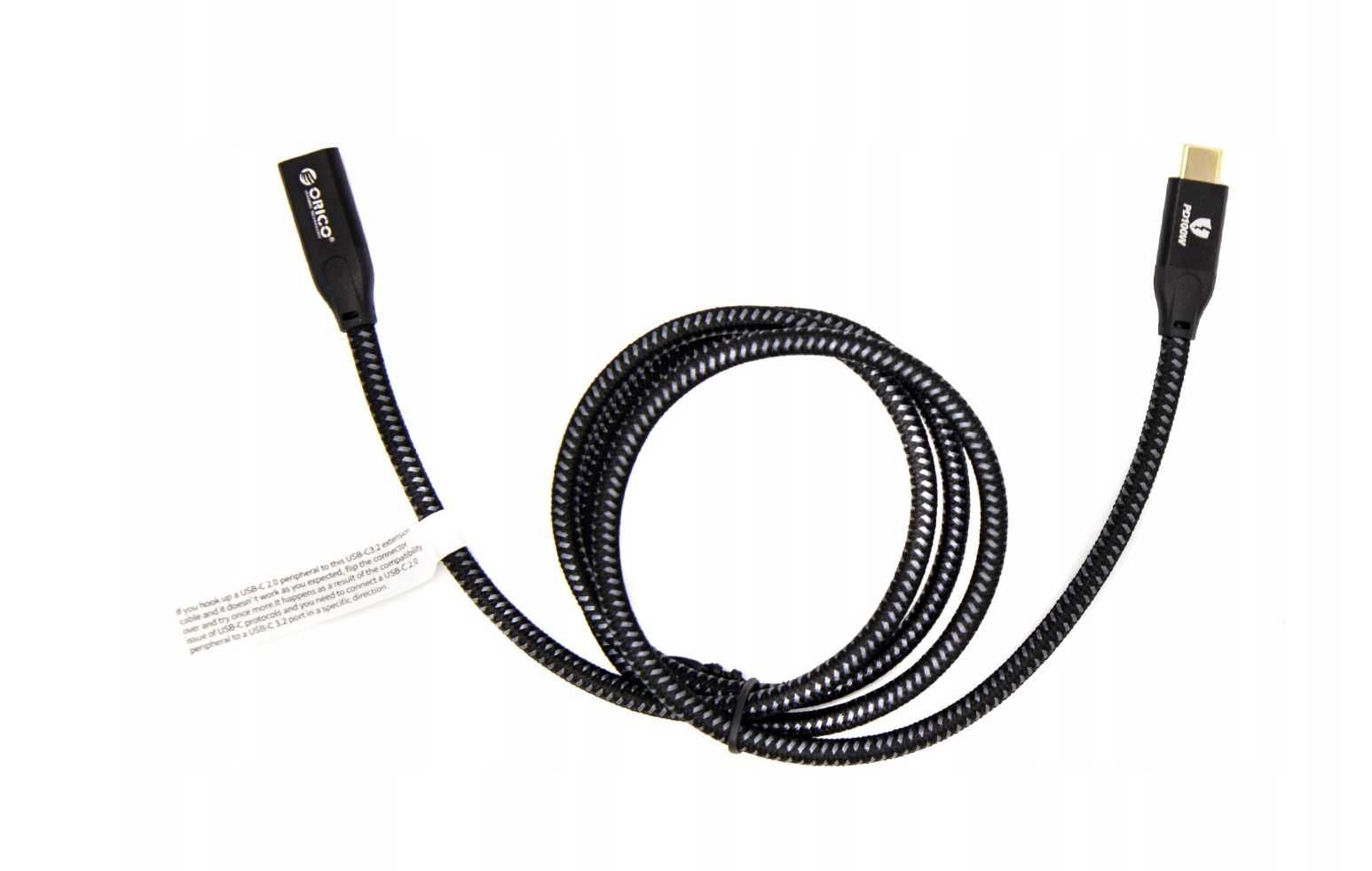 Orico Kabel Przedłużacz USB-C 1m 3.2 Gen2 20 Gb 4K 100W