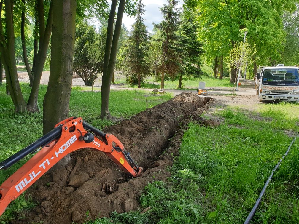 MINIKOPARKA wynajem-usługi, wywrotka, wykopy, kanalizacja, przyłącza