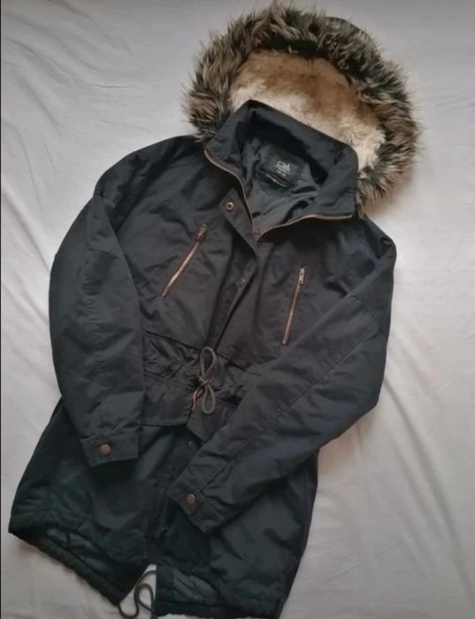 Parka XS C&A Clockhouse kaptur na baranku