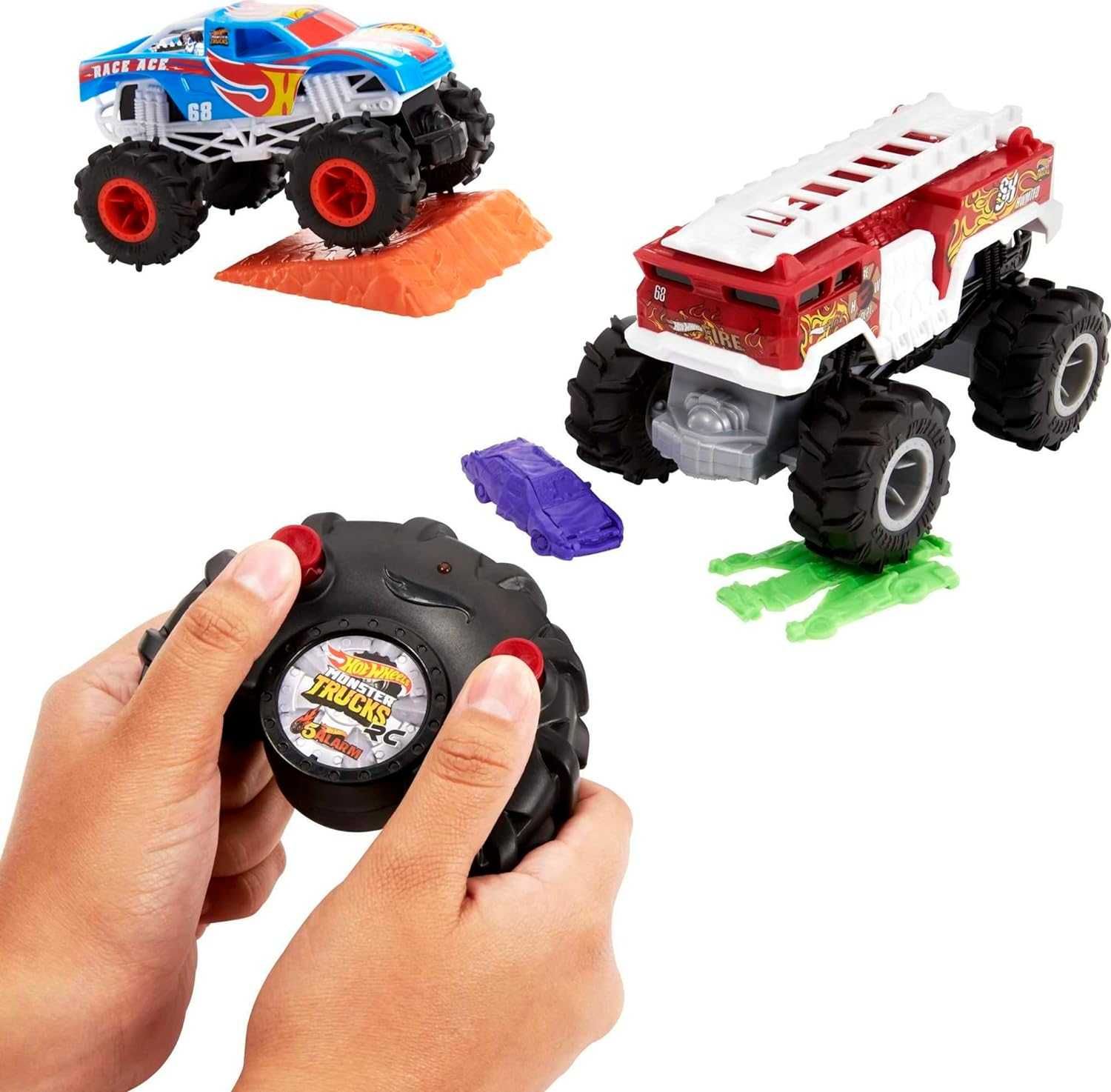 Машинки Hot Wheels RC Monster Trucks 2-Pack на радіокеруванні