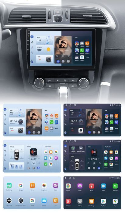 Radio dla Renault Kadjar 2015 - 2019 CarPlay i Android Auto (1GB-32GB)