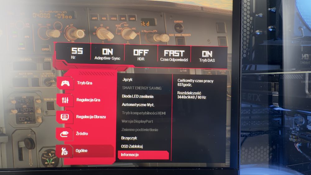 Komputer+monitor i7 12700T 4070 super Lg34’