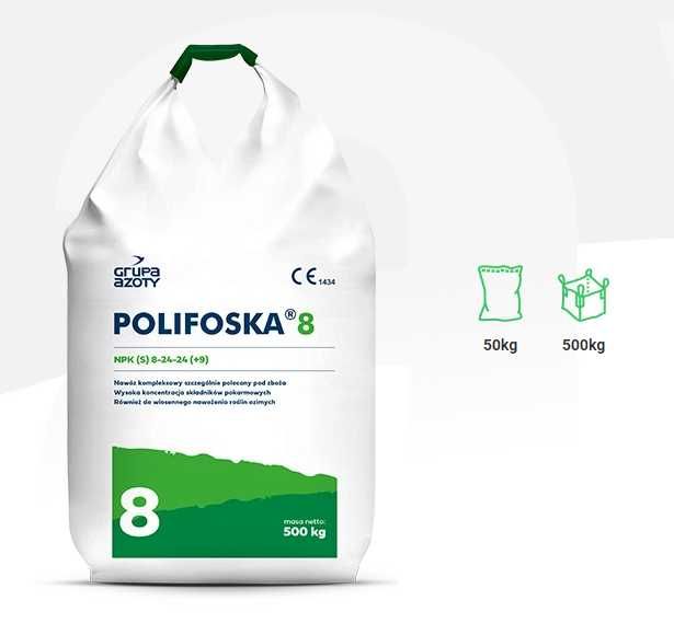 Nawóz wieloskładnikowy NPK Polifoska 8 big bagi worki