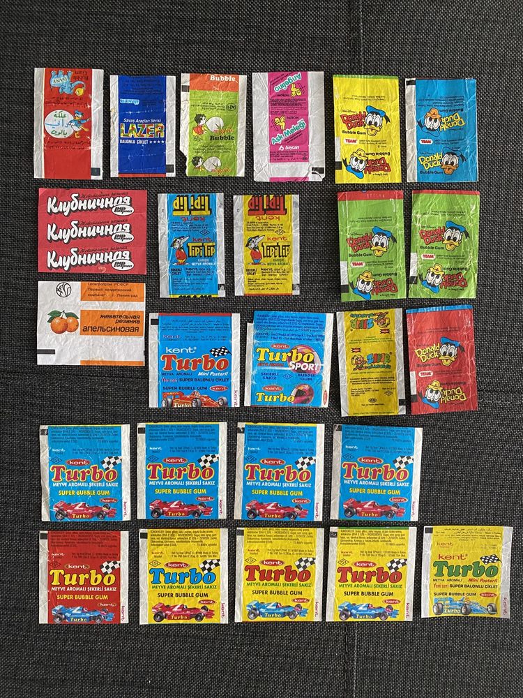 Вкладыши, фантики, этикетки, обертки