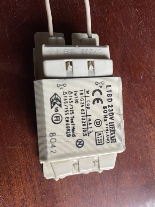 Электромагнитный дроссель для КЛЛ ламп Helvar L18D 230V