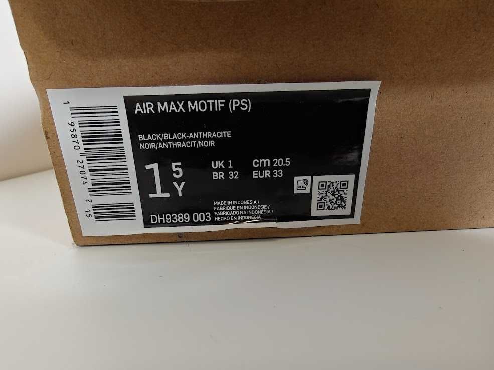 Buty dziecięce Nike Air Max Motif rozm. 33 - NOWE