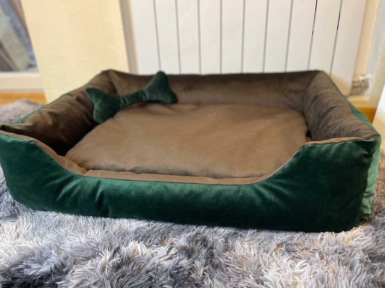 Лежак для собак и кошек лежачок матрасик чехлы съемные 70 х 50 см