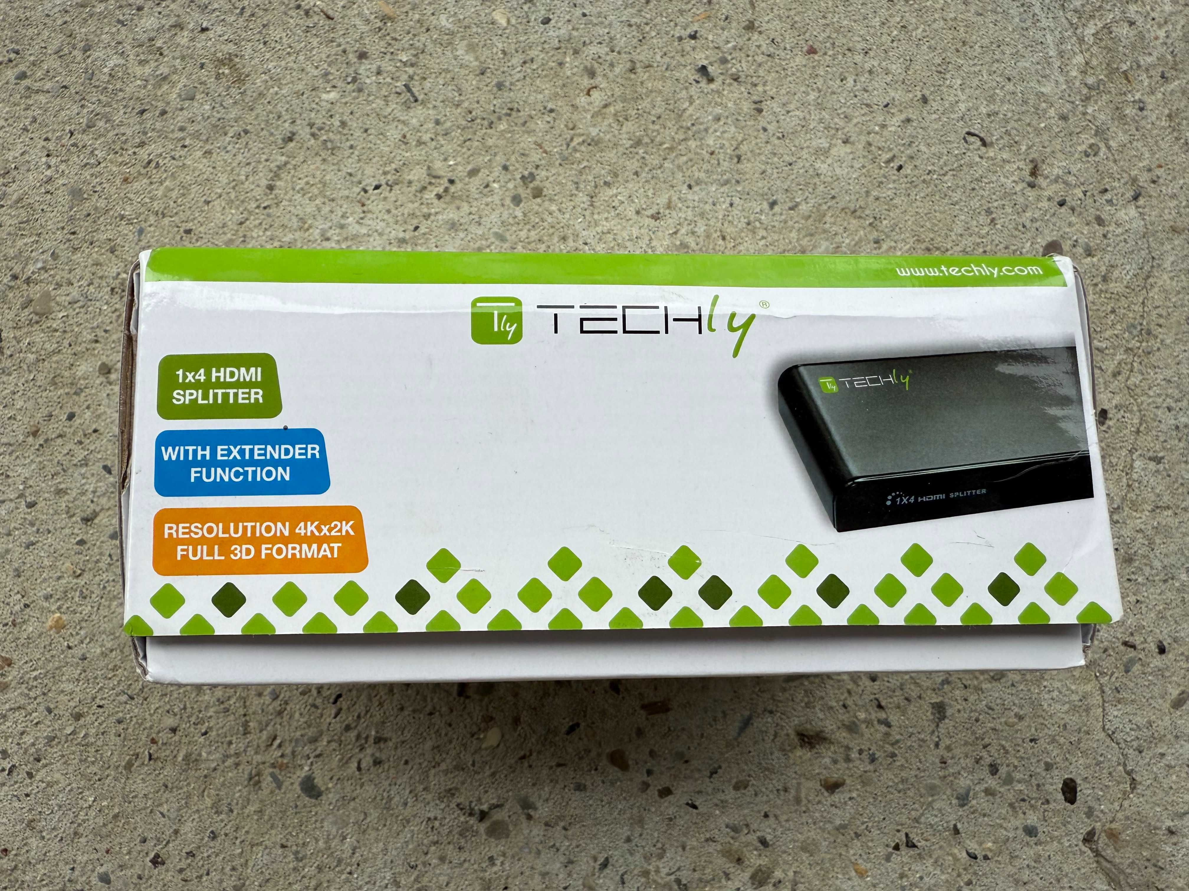 Rozdzielacz Techly HDMI 1x4 V2.0, 3D, 4K (IDATA HDMI-4K4)