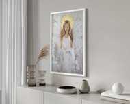 Plakat w białej ramie mdf - 40x50 cm - Anioł 2-0622