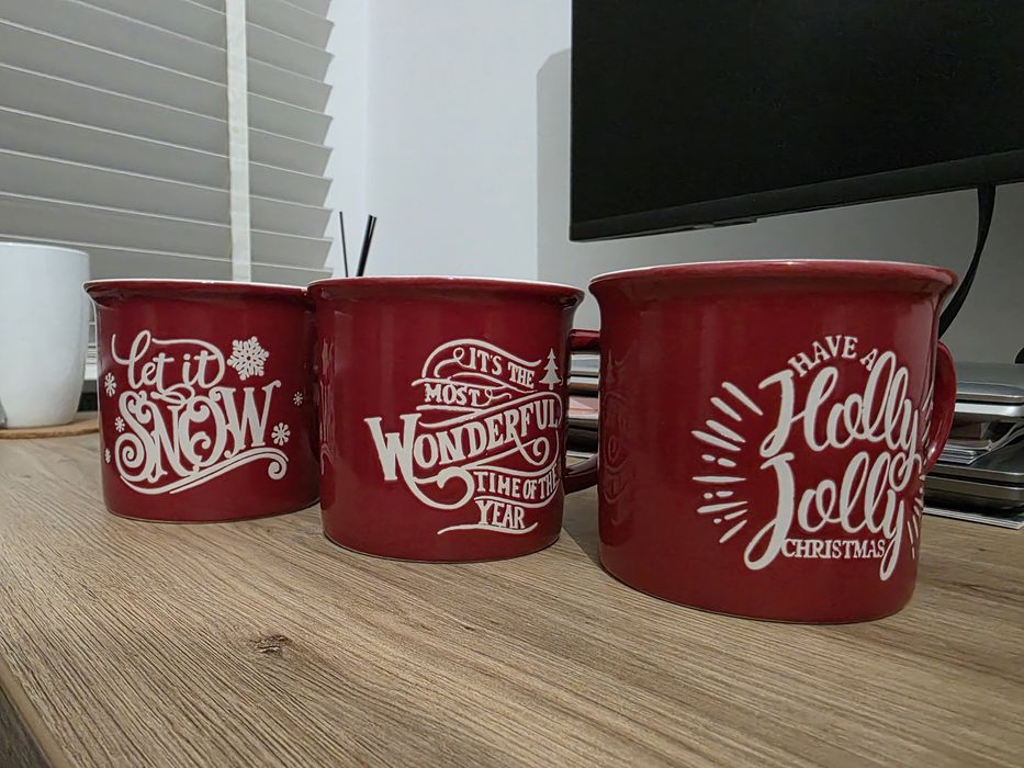 Kubki świąteczne / boże narodzenie / christmas / 3 sztuki