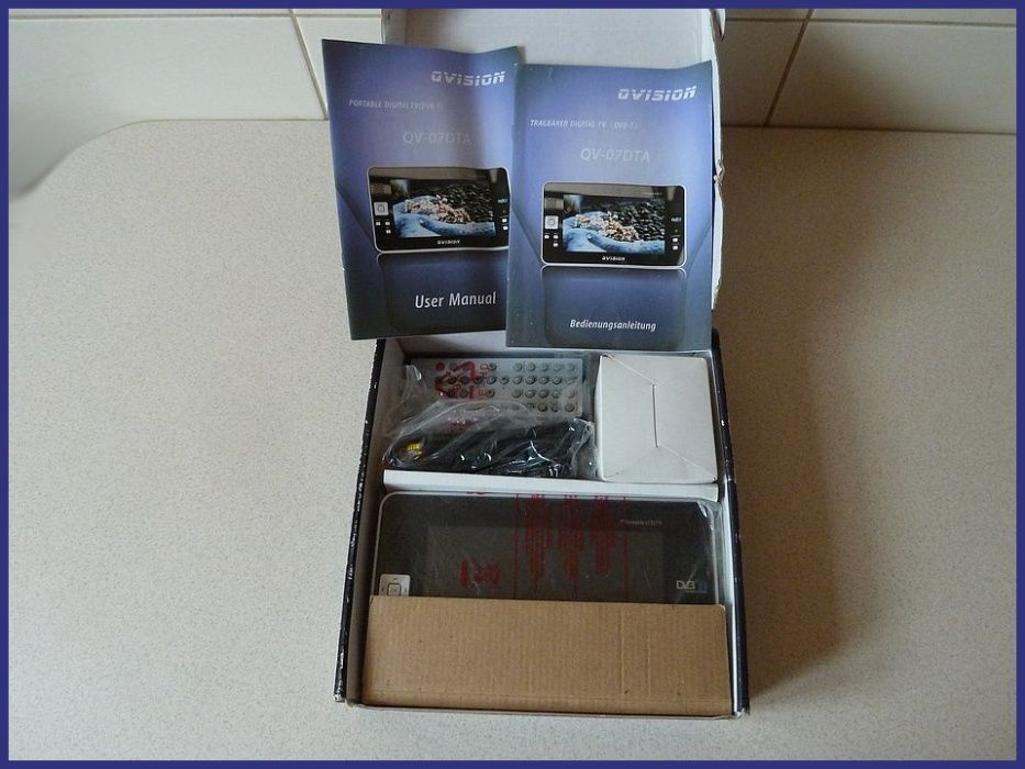 TV Qvision QV-07DTA z tunerem DVB-T.