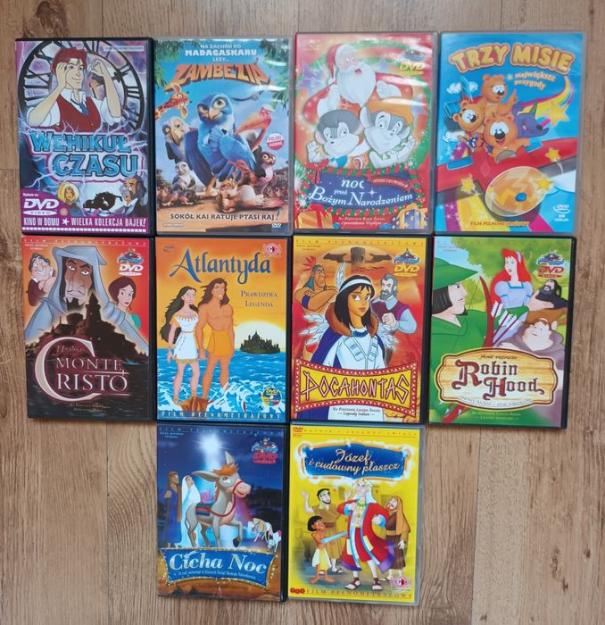 Zestaw 10 bajek na płytach DVD