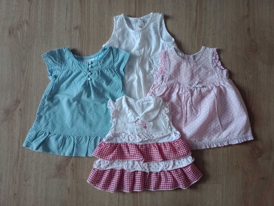 68 kombinezon zima kurtka jesień wiosna NOWE 3szt ramper sukienk pajac