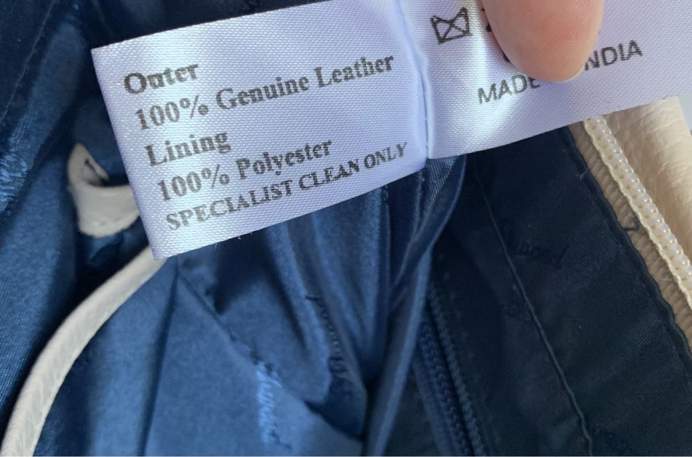 Шкіряна сумка ashwood жіноча беж кожаная