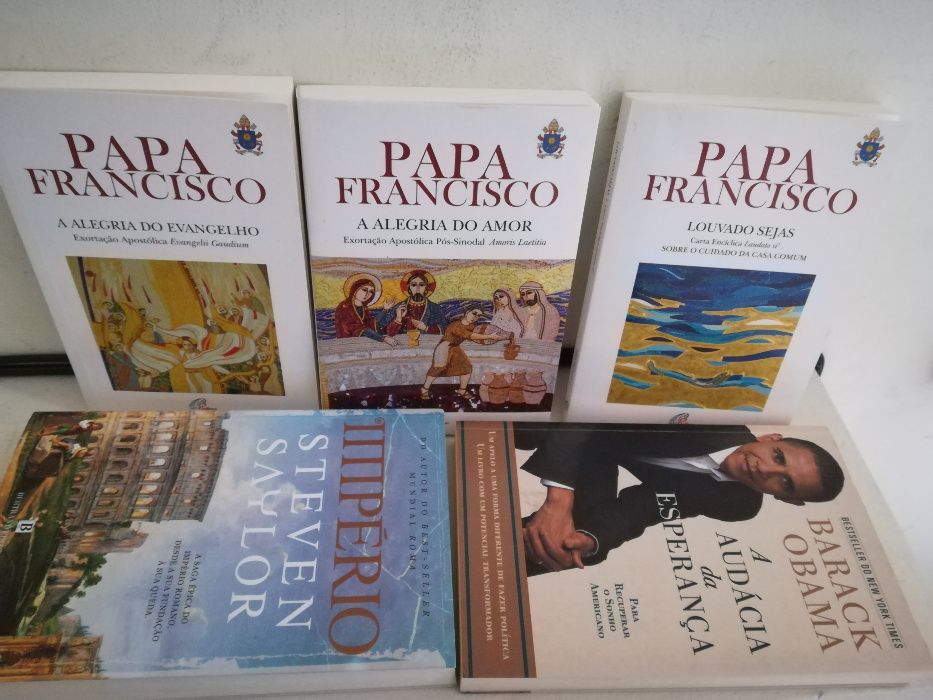 Vários Livros - Biblioteca Sábado; Papa Francisco; Obama; Steven Saylo