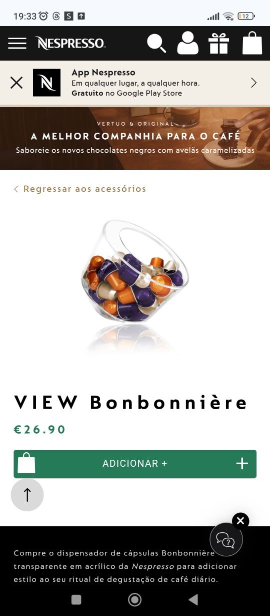 Dispensador de cápsulas Nespresso