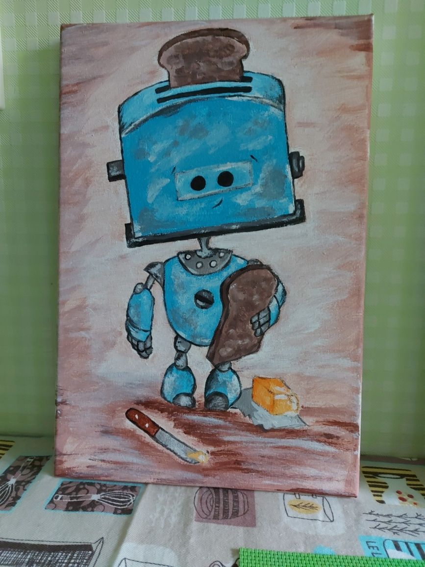 Картина робот тостер