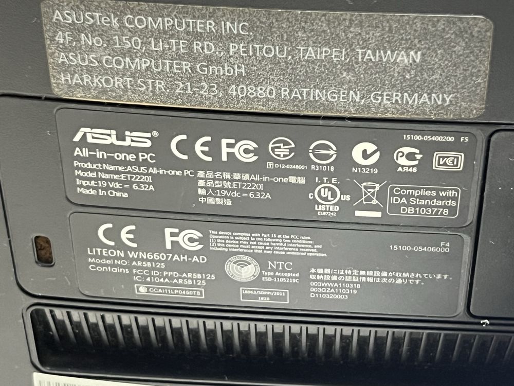 Моноблок ASUS ET2220I All-in-One PC