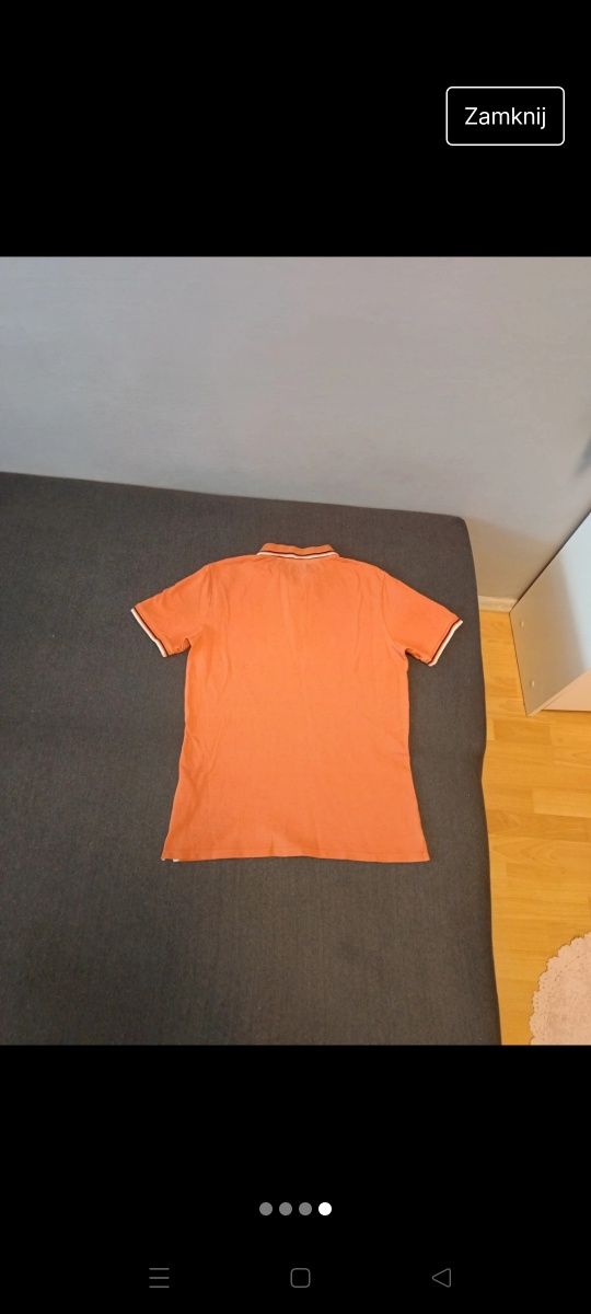 Koszulka polo pomaranczowa guess