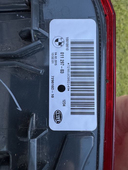 Фонарі задні BMW X5 F15 2015 01129703; 01129704
