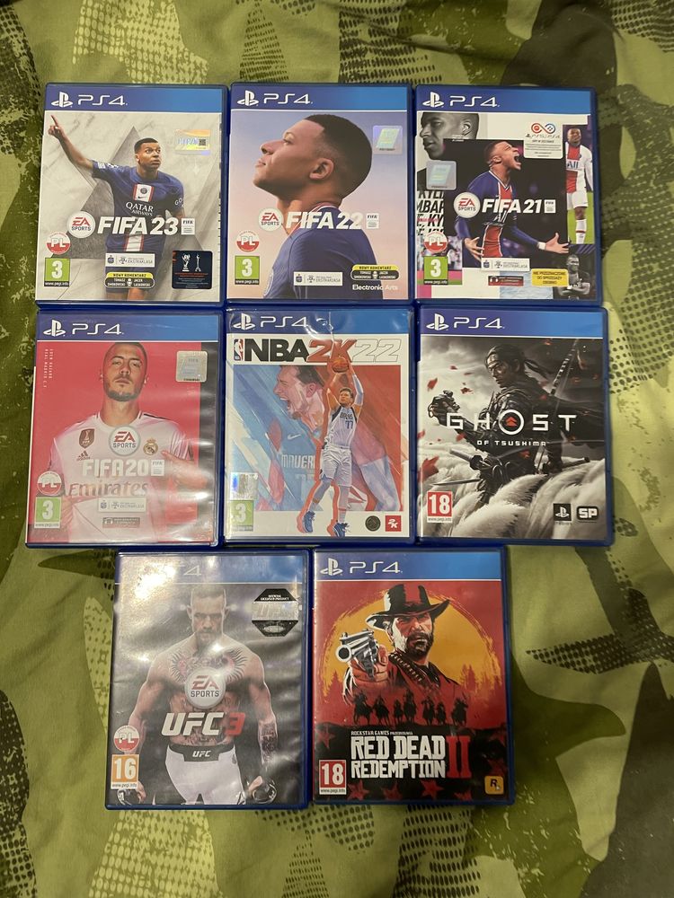 Gry na PS4 PRO ze wsparciem dla PS4 PRO stan idealny, sprzedam osobno