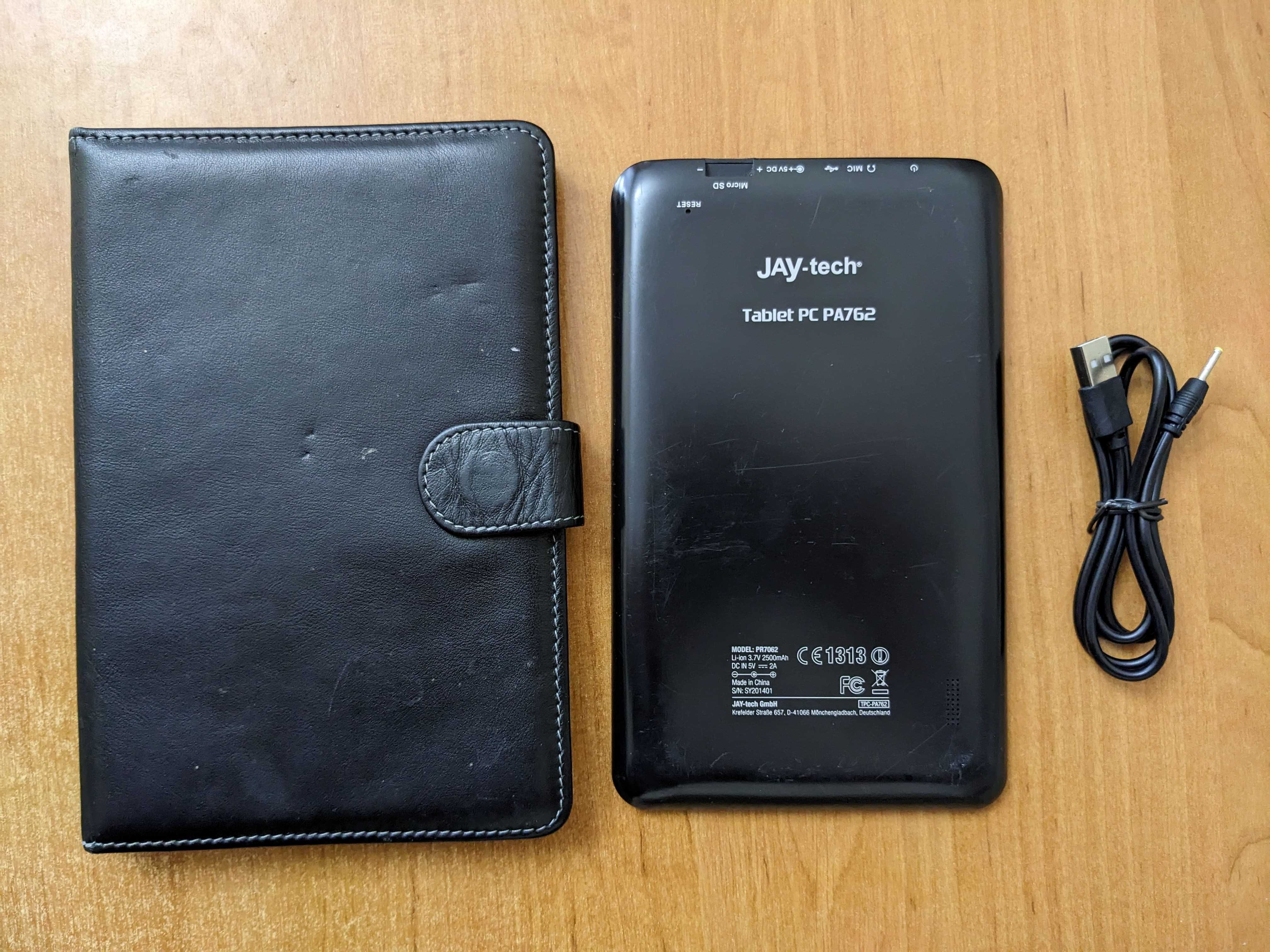 Планшет JAY-tech Tablet PC PA762 кабель зарядки и кожаный чехол