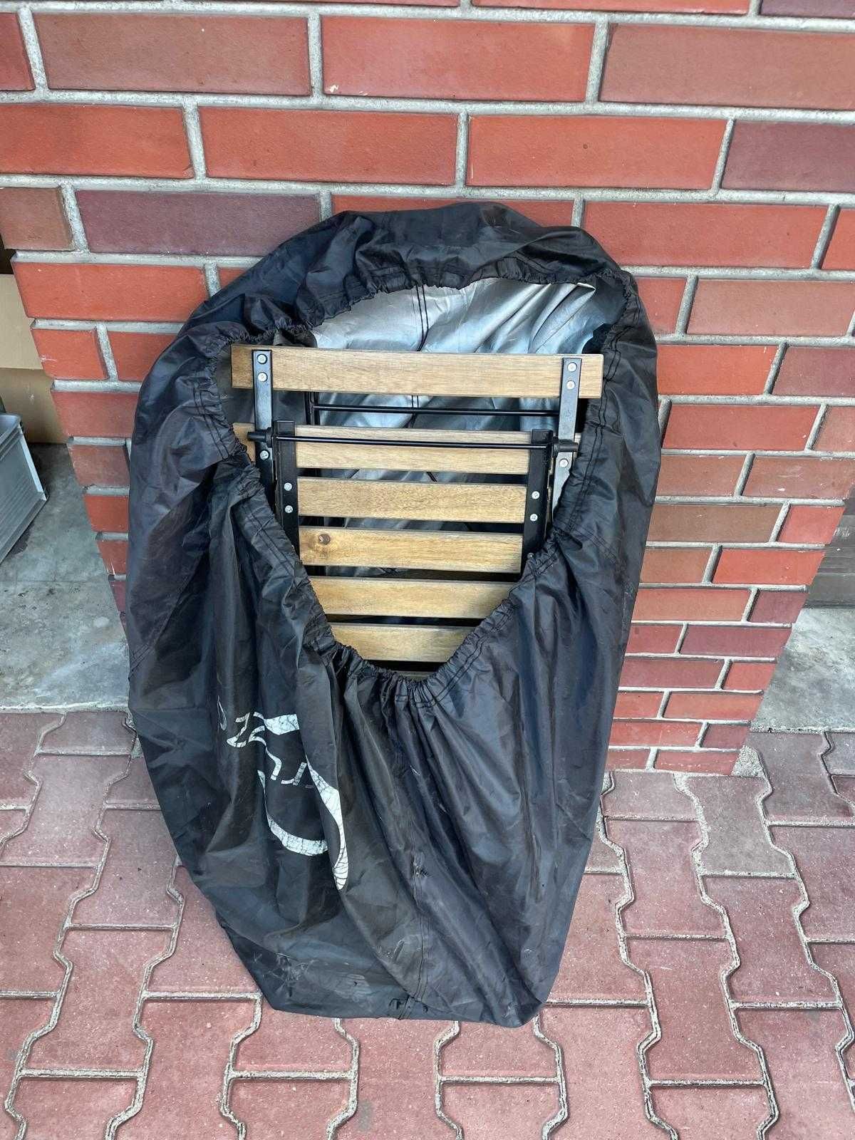 IKEA Zestaw Mebli Ogrodowych z Drewna Akacjowego – Stolik i 2 Krzesła