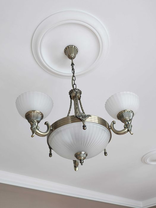 Piękna lampa wisząca. elegancja i styl, solidna metal + szkło, super!