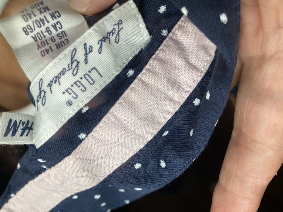 sukienka koszulowa rozmiar 140 H&M