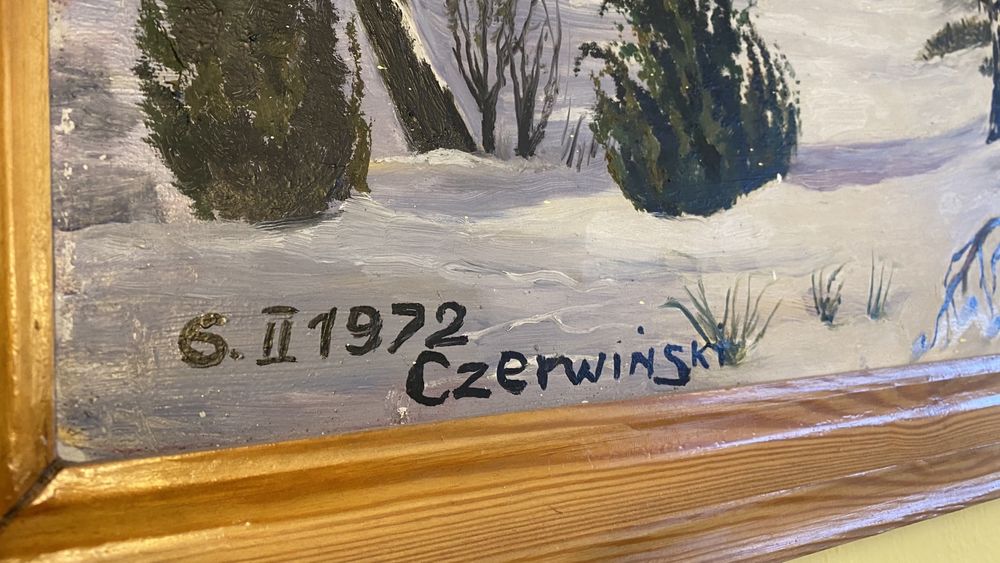 Obraz Olejny Czerwiński 1972