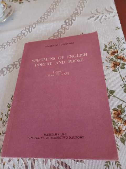 specimens of english poetry and prose-helsztyński 2 części