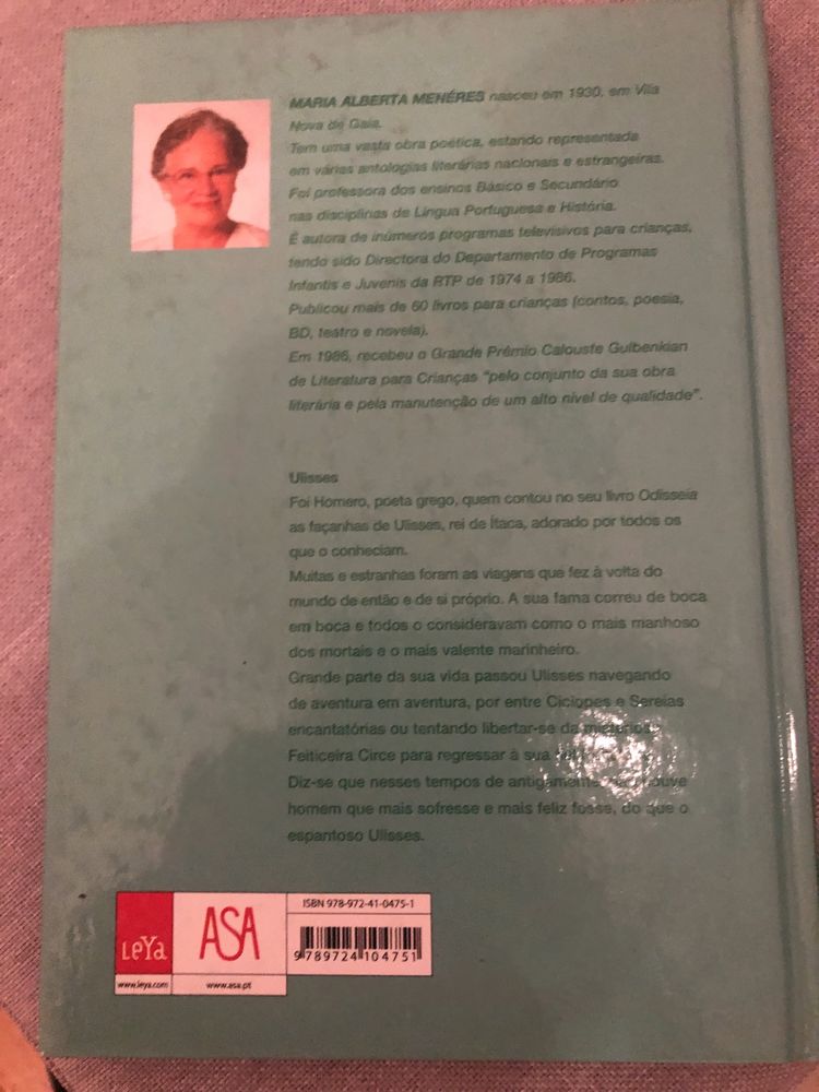 Livro Ulisses de Maria Alberta Meneres