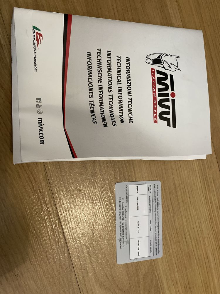 Escapes duplo MIVV gsxr 1000 K9/ L0/ L1