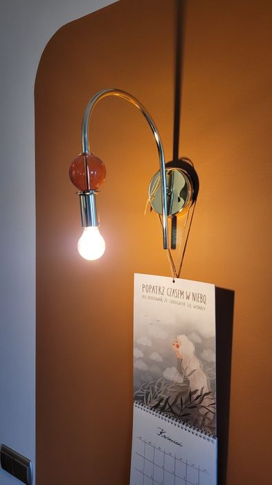 Kinkiet scienny, złoty